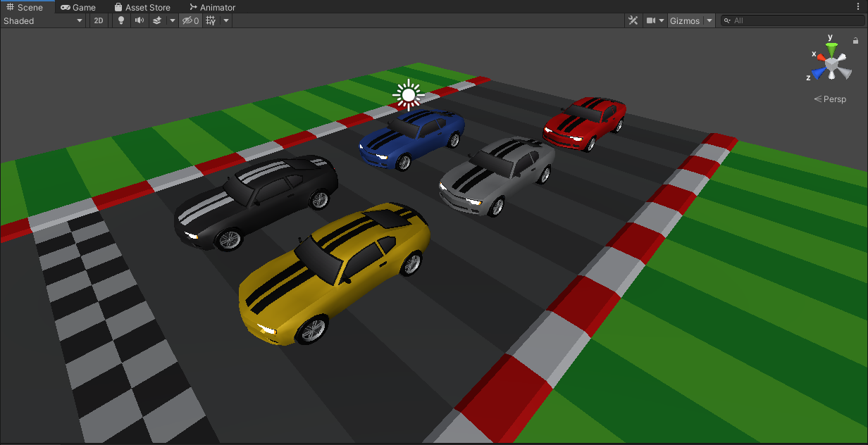 Make a driving game in unity